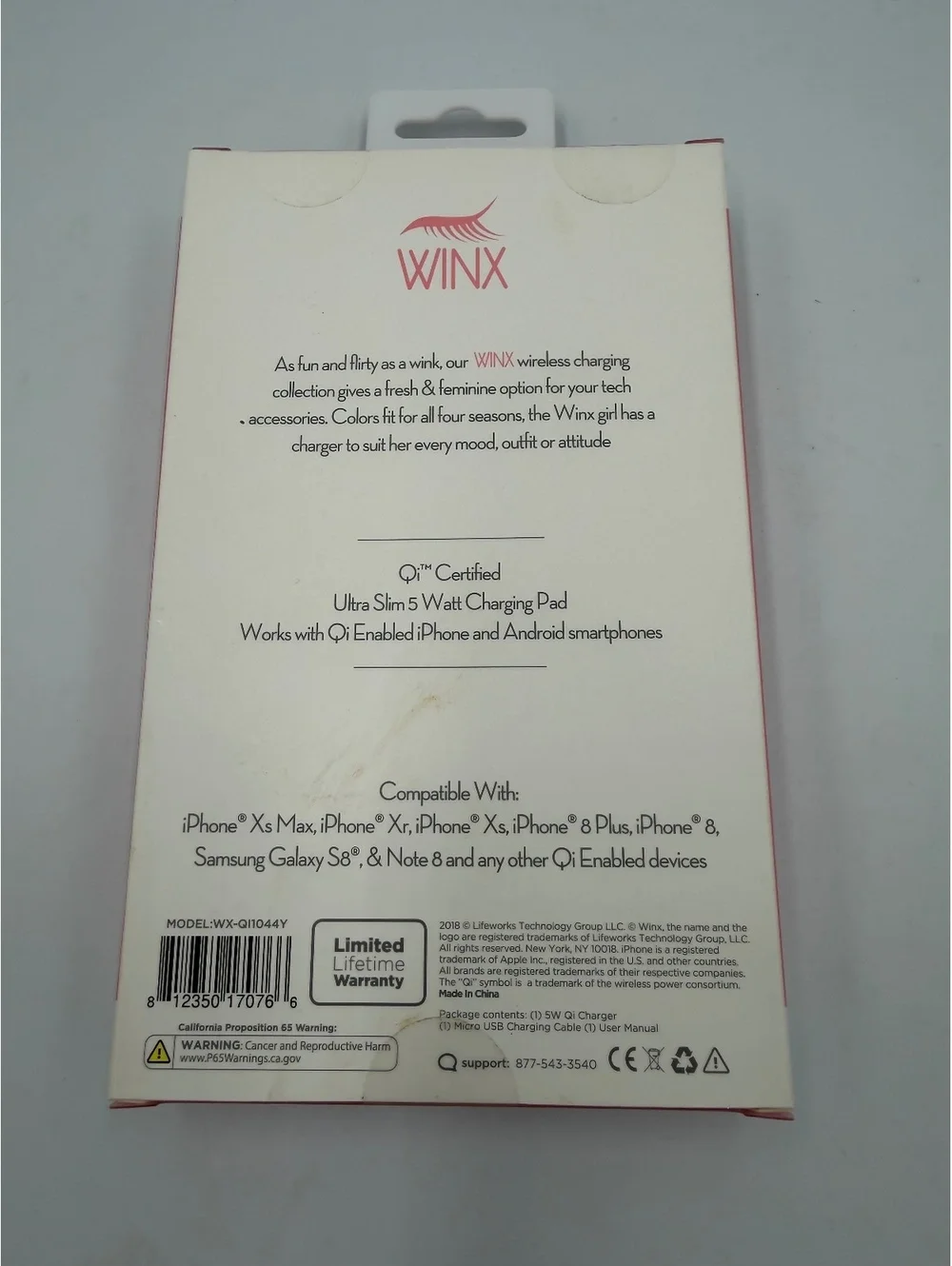 Winx Lemon Ultra Slim Wireless Charging Pad 5 Watt Qi Enabled for iPhone & Andri